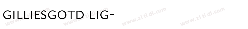 gilliesgotd lig字体转换